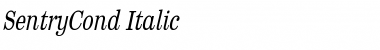 Download SentryCond Italic Font