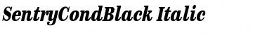 Download SentryCondBlack Italic Font