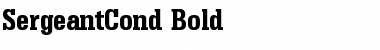Download SergeantCond Bold Font