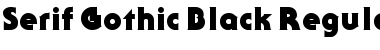 Download Serif Gothic Black Regular Font