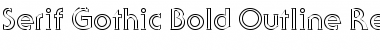 Download Serif Gothic Bold Outline Regular Font
