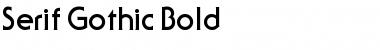 Download Serif Gothic Bold Font