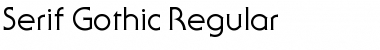 Download Serif Gothic Font