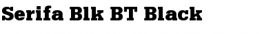 Download Serifa Blk BT Black Font