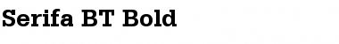 Download Serifa BT Bold Font