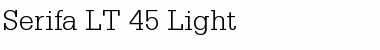 Download Serifa LT 45 Light Regular Font