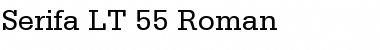 Download Serifa LT 55 Roman Regular Font