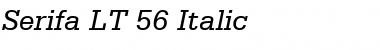 Download Serifa LT 55 Roman Italic Font
