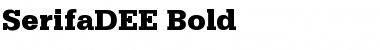 Download SerifaDEE Bold Font