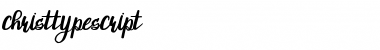Download ChristTypeScript Regular Font Title Preview