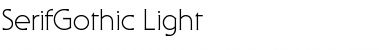 Download SerifGothic-Light Regular Font
