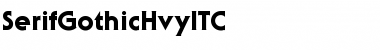 Download SerifGothicHvyITC Medium Font