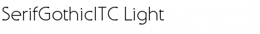 Download SerifGothicITC Light Font