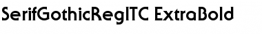 Download SerifGothicRegITC ExtraBold Font
