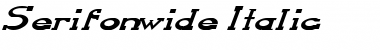 Download Serifonwide Italic Font
