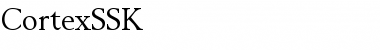 Download CortexSSK Regular Font Title Preview