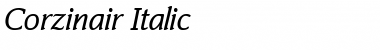 Download Corzinair Italic Font Title Preview