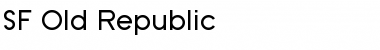 Download SF Old Republic Regular Font Title Preview