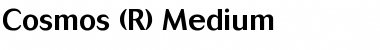 Download Cosmos BQ Medium Font Title Preview