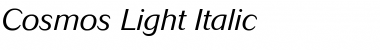 Download Cosmos Italic Font Title Preview