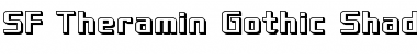 Download SF Theramin Gothic Shaded Regular Font Title Preview