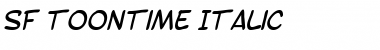Download SF Toontime Italic Font Title Preview