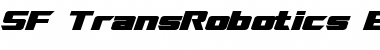 Download SF TransRobotics Extended Bold Italic Font Title Preview
