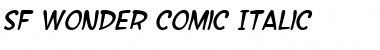 Download SF Wonder Comic Italic Font Title Preview