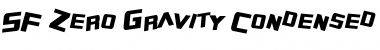 Download SF Zero Gravity Condensed Italic Font Title Preview