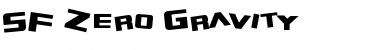 Download SF Zero Gravity Regular Font Title Preview