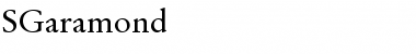 Download SGaramond Regular Font Title Preview