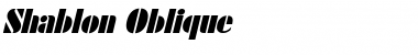 Download Shablon Oblique Font Title Preview