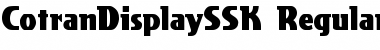 Download CotranDisplaySSK Regular Font Title Preview