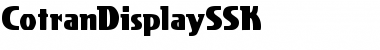 Download CotranDisplaySSK Regular Font Title Preview