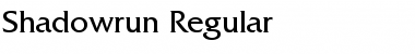 Download Shadowrun Regular Font