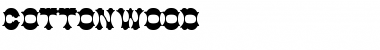 Download Cottonwood Regular Font Title Preview