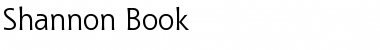 Download Shannon Book Font Title Preview