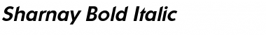 Download Sharnay Bold Italic Font Title Preview