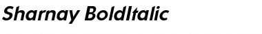 Download Sharnay BoldItalic Font Title Preview
