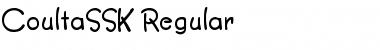 Download CoultaSSK Regular Font Title Preview