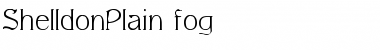 Download ShelldonPlain.fog fog Font Title Preview