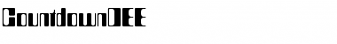 Download CountdownDEE Regular Font Title Preview