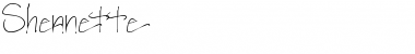 Download Shennette Hand Font Title Preview