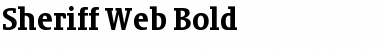 Download Sheriff Web-Bold Regular Font Title Preview