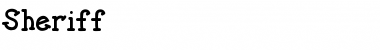 Download Sheriff Sheriff Font Title Preview