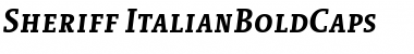 Download SheriffCaps Bold Italic Font Title Preview