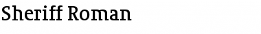Download Sheriff Roman Font Title Preview