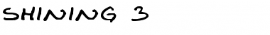 Download Shining 3 Regular Font Title Preview