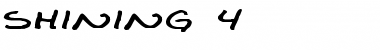Download Shining 4 Regular Font Title Preview
