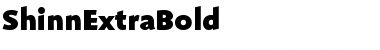 Download ShinnExtraBold Regular Font Title Preview
